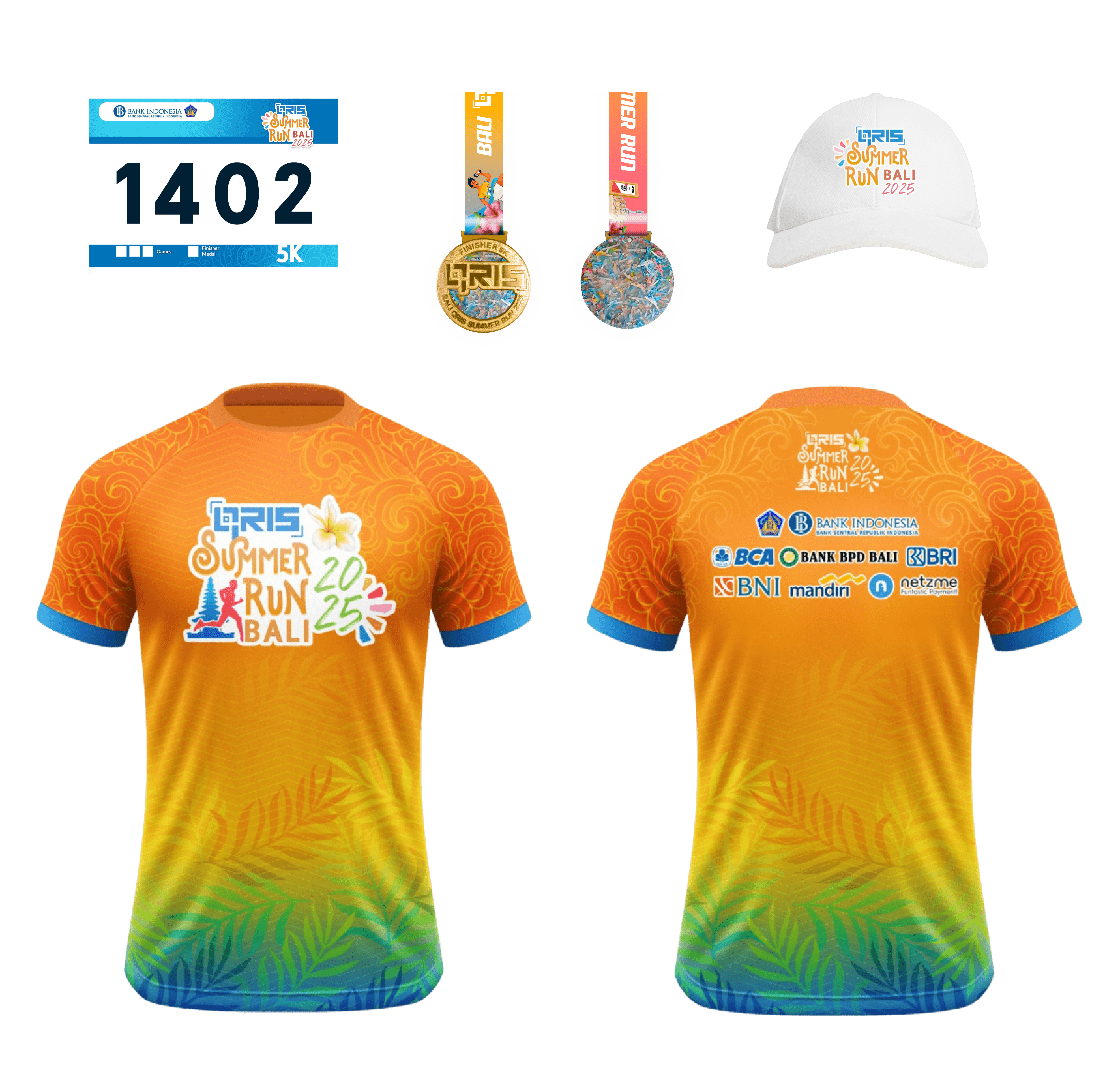 Koleksi merchandise QRIS Summer Run